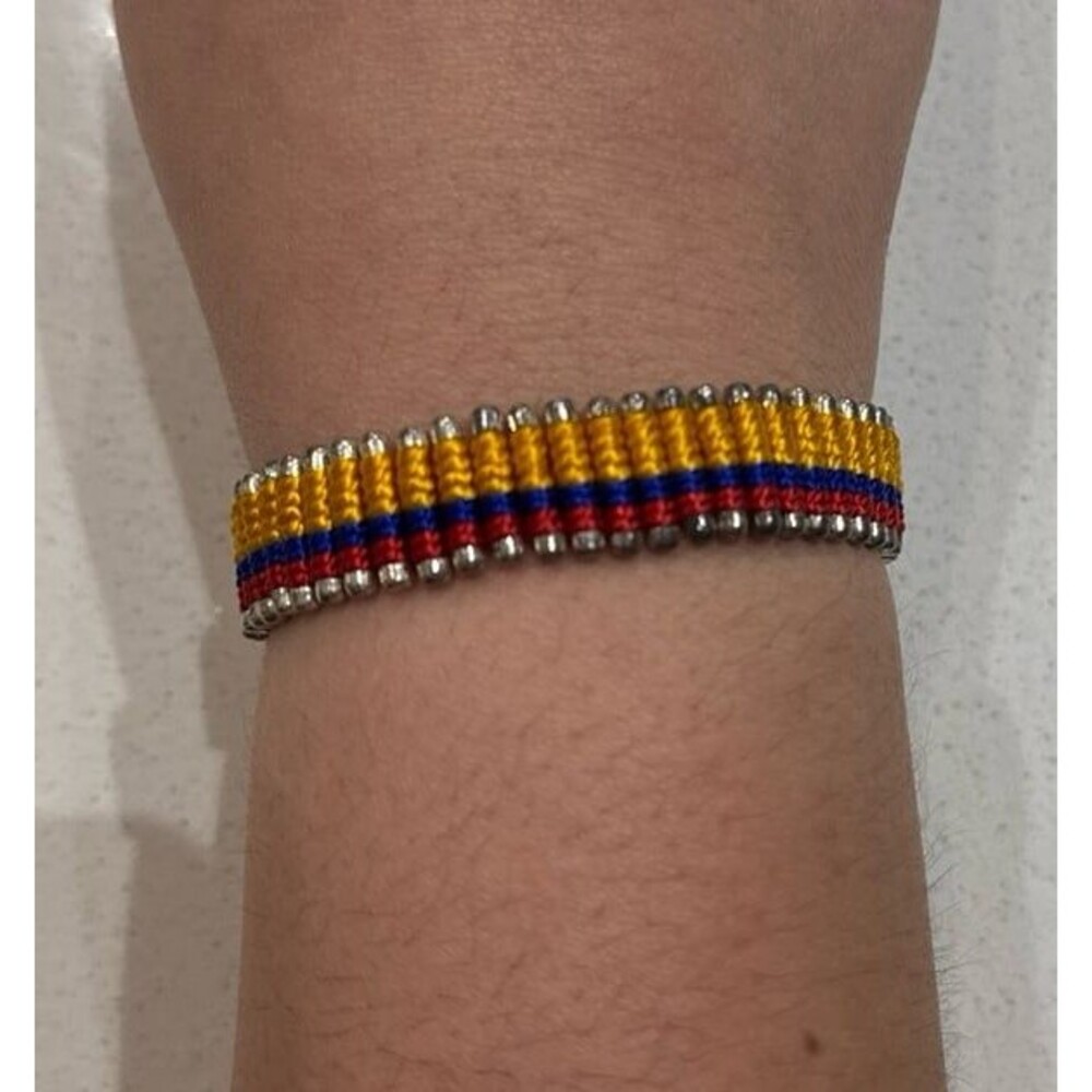 Colombia Patriotic Flag Bracelet / adjustable
